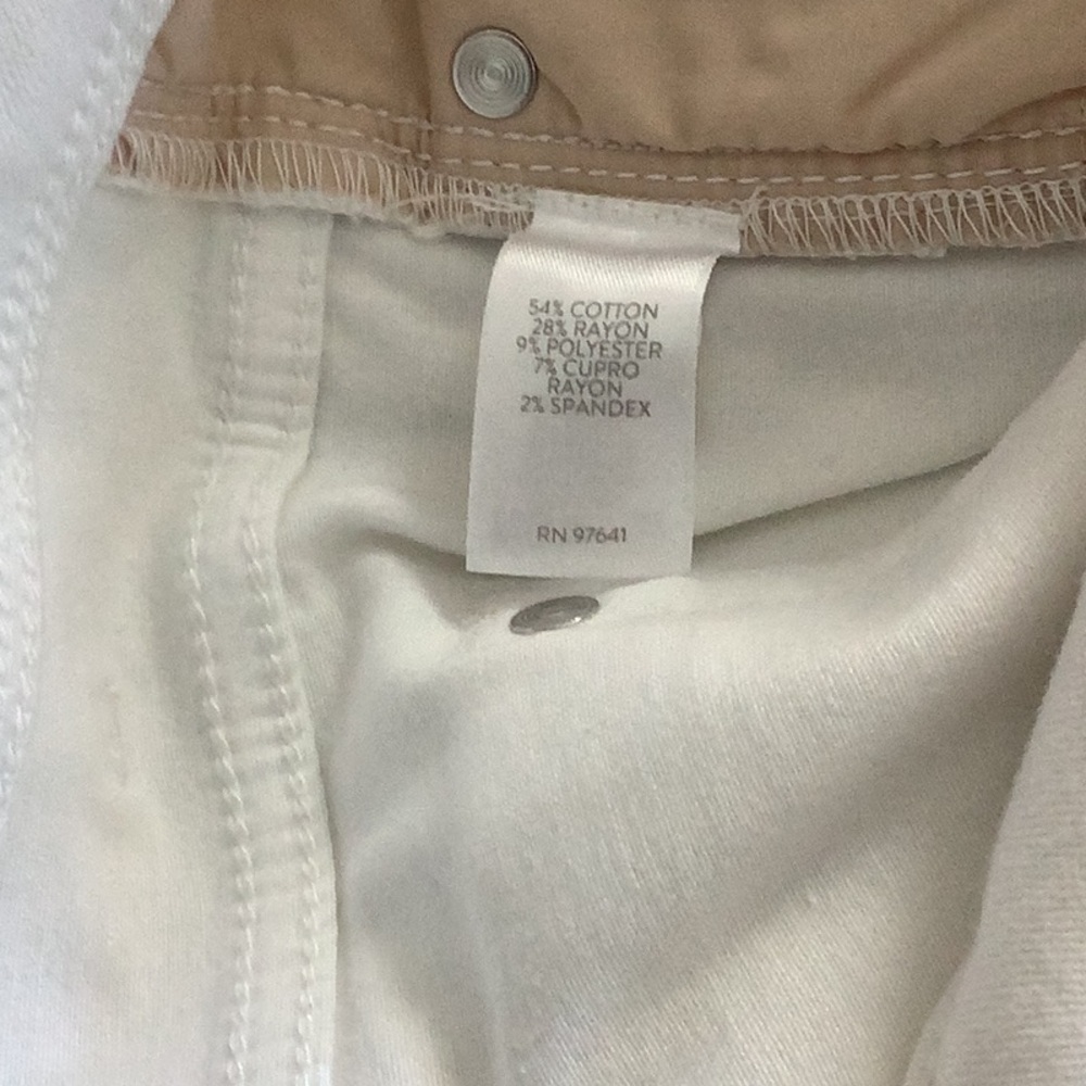 J Jill Denim Authentic Fit Slim Ankle White Jeans Pants 0 Petite 0P - Picture 5 of 9
